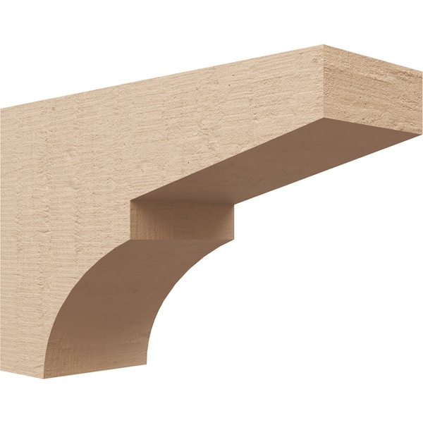 Ekena Millwork 5"W x 15"D x 10"H Classic Monterey Rough Cedar Woodgrain TimberThane Corbel, Primed Tan CORUR05X15X10MONRCPR - main